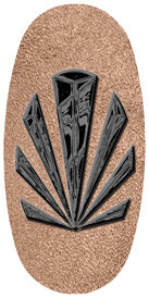 DASOV 602 BK SH BZ Black Sunburst Shimmer Bronze Background